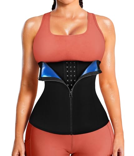 LEINIDINA Waist Trainer for Women Corset Belt Waist Cincher Faja Shapewear - color: Black, size: 4X-Large