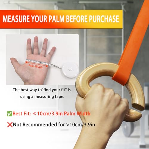 Lights Mountain Wooden Resistance Bands Handles Versatile Exercise Handles with Anti-Slip Grip Tapes for Elastic Band Workouts Home Gym Strength Training and Full-Body Workouts