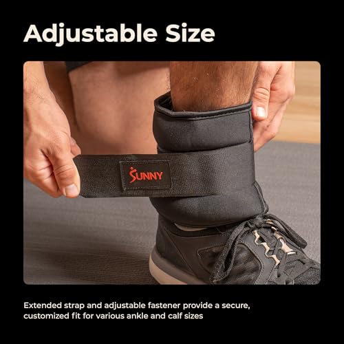 Sunny Health & Fitness Neoprene 1-5 LB Pair Ankle Weights/Adjustable 5 LB - size: 1 LB