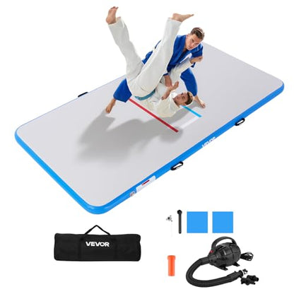 VEVOR Wrestling Mat, Martial Arts Thick Mat for Home Gym Exercise, PVC or Inflatable Training Mats with Circles,for Gymnastics, Tatami, Jiu Jitsu BJJ MMA Judo, Black