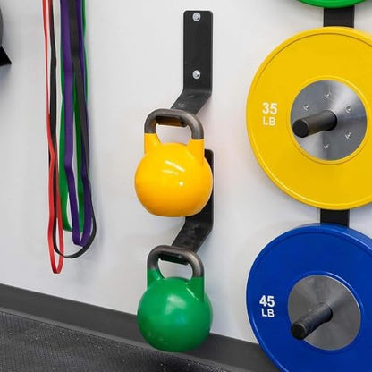 Kettlebell Wall Hook Heavy Duty Storage Rack Iron Hanger Organizer Space Saving Sturdy Compact Design Suitable for Fitness Center Garage