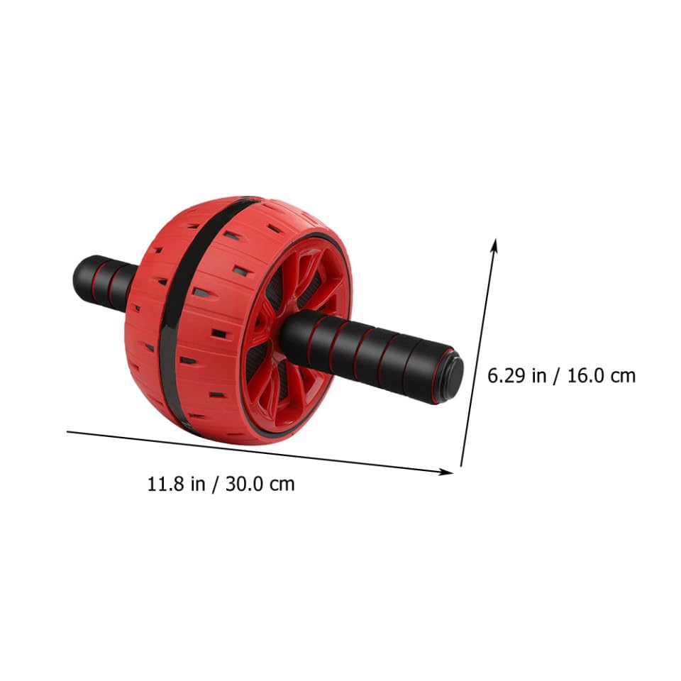 Happyyami Silent Ab Roller Wheel with Large Design and Knee Mat Abdominal Muscle Trainer for Home Gym Fitness Suitable for Men Women Beginners and Experts