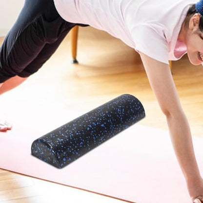 SM SunniMix Half Round Foam Roller Half Roller Foam Multifunctional Gym 18inch Length Massage Column Roller