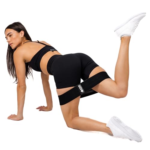 Resistance Loop Band Set, Perfect for Crossfit, Yoga, Physical Therapy, and Booty Building - color: 3 Grippy Hip Band Set
