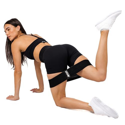 Resistance Loop Band Set, Perfect for Crossfit, Yoga, Physical Therapy, and Booty Building - color: 3 Grippy Hip Band Set