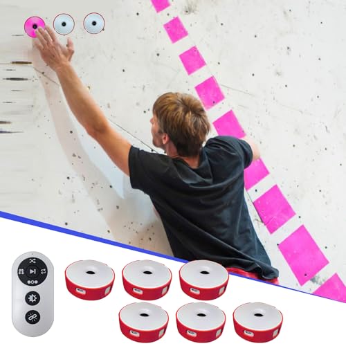 6Pcs/Pk Agile Reaction Training Lamp Set, Reaction Training Light Speed Agile Reaction Light Equipment Quick Response Training Lights Sports Reaction Lights Enhancing Speed and Agility Tools