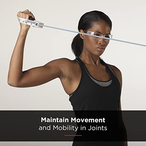 Theraband 21726 Professional Latex Resistance Tubing with Handles for Upper-Body Exercise, Rehab and Conditioning, Super Heavy, Silver