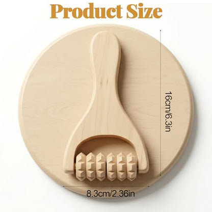 3Pcs Wooden Massage Tools - Handheld Wooden Massage Roller for Full Body Muscle Men Women