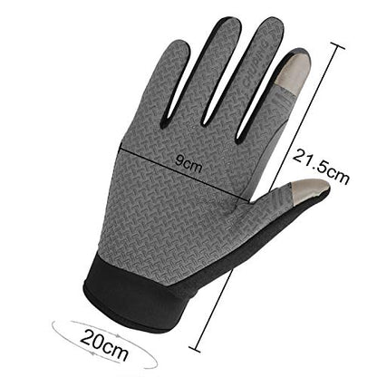 Summer Cooling Cycling Gloves Full Finger Touch Screen for Women Men Breathable Non-slip Motorcycle Mountain Bike Riding Gloves Road Bicycle BMX Lifting Fitness Climbing Workout Exercise Golf Gloves
