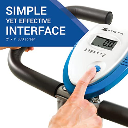 XTERRA Fitness Folding Exercise Bike, 225 LB Weight Capacity - style: FB350
