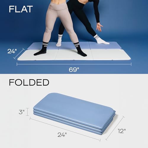 Stakt The Original Foldable Yoga Mat, Premium Foldable Exercise & Workout Mat with Non-Slip Surface, Lightweight Portable for Studio or Home Use, As Seen on Shark Tank