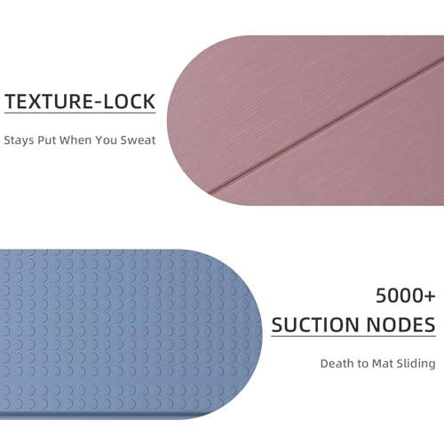 Foldable Yoga Mat 0.32 inches Thick(8mm), SGS Certified POE Material | Non Slip, 71 x 24 inches, Foldable for Travel, Pilates, Camping, Environmental Sports Mat, Odorless