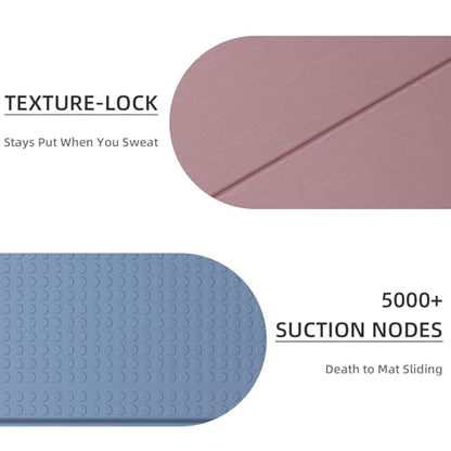 Foldable Yoga Mat 0.32 inches Thick(8mm), SGS Certified POE Material | Non Slip, 71 x 24 inches, Foldable for Travel, Pilates, Camping, Environmental Sports Mat, Odorless