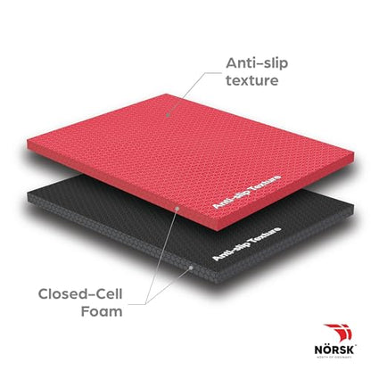 Dual-Sided Reversible 1/2" Foam Exercise Mats for Home Gym - Interlocking EVA Foam Tiles