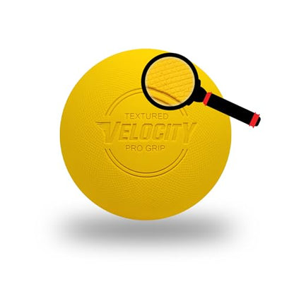 Velocity Pro Grip Lacrosse Balls - 6, 12, 18, 60 and 120 Packs - Certified for Youth, Club, High School, CLA, and College Game Play - color: Yellow, size: 12 Balls