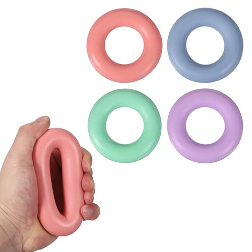 Grip Strength Trainer Rings, Portable Hand Grip Strengthener Finger Forearm Strengthener - color: Orange, Green, Purple, Blue, size: 4.5"(30-60LB)
