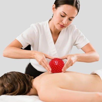 Spiky Massage Balls, 3PCS (Firm, Medium and Soft) - color: 3color