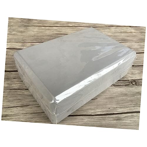 BESTonZON 2pcs Eva Yoga Blocks High Density Rectangular Support Cushion for Stability and Balance Eco-friendly Non-slip Yoga Accessories Grey