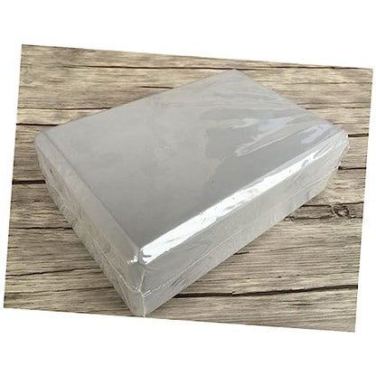 BESTonZON 2pcs Eva Yoga Blocks High Density Rectangular Support Cushion for Stability and Balance Eco-friendly Non-slip Yoga Accessories Grey