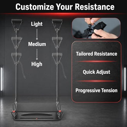 Adjustable Large Slant Board & Calf Raise Machine, 3-in-1 Heavy-Duty Steel Squat Wedge Board, 4 Angles & 3 Heights, 880 lbs Capacity for Squats, Calf Raises, Step-Ups & Ankle Mobility