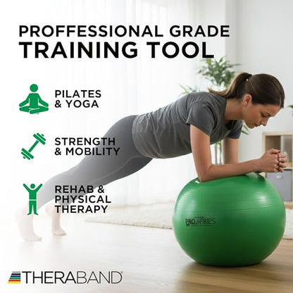THERABAND Exercise and Stability Ball for Improved Posture, Balance, Core Fitness, Coordination and Rehab