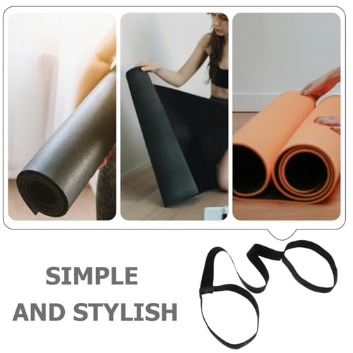 Toddmomy 4pcs Yoga Mat Straps for Carrying, Adjustable Non-Slip Sling 31 Inch Yoga Mat Carrying Straps