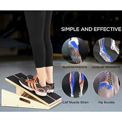 Professional Slant Board, Adjustable Incline Board and Calf Stretcher, Slant Board for Calf Stretching, Calf Stretch Board - color: Slant Board