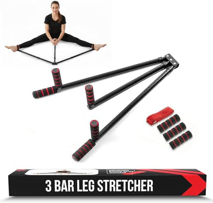 Split Machine for Flexibility with Trainer APP – Adjustable 3 Bar Leg Stretcher to Boosts Range of Motion, Leg and Groin Flexibility with Split Stretcher Machine Timer, for Martial Arts, MMA, Yoga