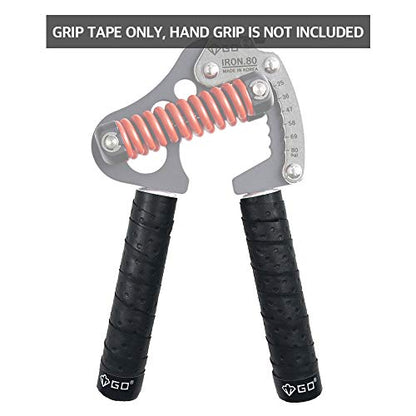 GD Grip Tape Hand Gripper Strengthener Non-Slip Training Handle Wrap - color: Black