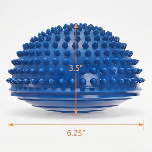 Fasmov Balance Pods Balancing Hedgehog Stability Balance Trainer Dots with Pump, Set of 6