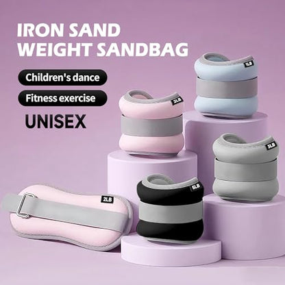 leikefitness Wrist/Ankle Weights Set of 2 (1 lb/2 lb/3 lb/5 lb Each) for Women,Men and Kids, Modularized Leg Weight Straps for Yoga, Walking, Jogging, Aerobics, Gym