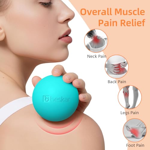 Massage Lacrosse Balls for Myofascial Release, Trigger Point Therapy - color: Green