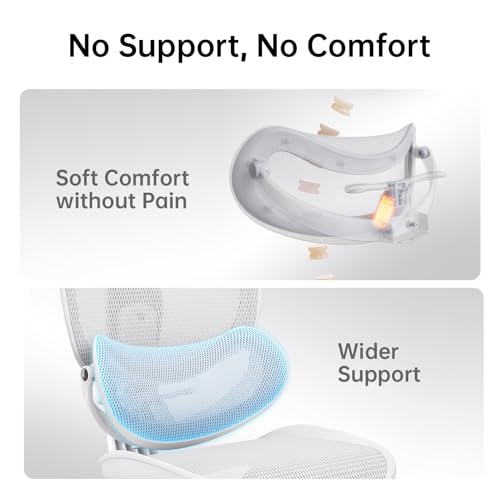 SIHOO Doro C300 Pro V2 Ergonomic Office Chair, 135° Recline, 2 Packs, White - color: White, size: Pack of 2