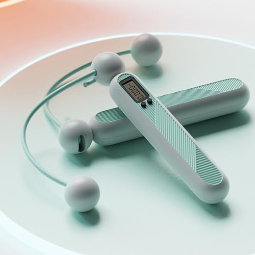 Cordless Jump Rope with Digital Counter Smooth Bearing Rotation Jump Counter Counting Skipping Rope