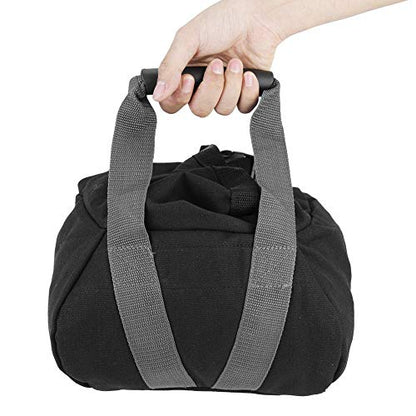 Adjustable Weightlifting Training Sandbag with Soft Rubber Handle, Oxford Cloth Material, Empty Fill Bag for Sand or Soybeans, 45 Pounds Capacity