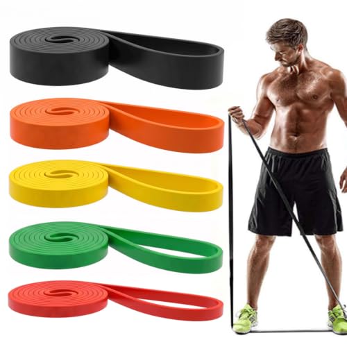 Resistance Bands, Pull Up Assist Bands - Workout Bands, Eexercise Bands, Long Resistance Bands Set for Working Out, Fitness, Training, Physical Therapy for Men Women - color: Black&Green