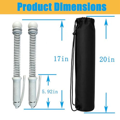Weighted Ropeless Battle Ropes, Premium Exercise Equipment for Strength, HIIT Training. Upgraded Cordless Ropes Design with Adjustable Weight. for Men and Women. for Home and Travel Workouts.