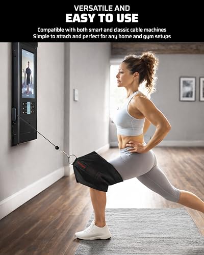 THEFITGUY Squat Knee Attachment for Cable Machine, Resistance Band & Smart Gym | Supports Deep Split Squats | Promotes Knee Strength, Ankle Mobility & Joint Stability | Home & Commercial Gym Accessory