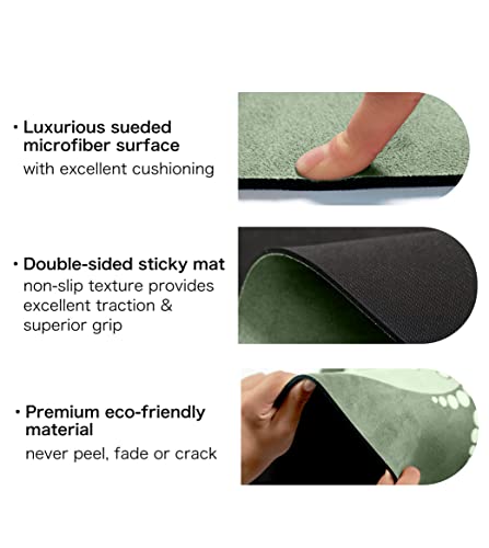 Knsbk Large Round Yoga Mat 4.6'X3.5mm for Exercise Premium Extra Thick, Ultra Comfortable, Non Slip, Meditation Mat