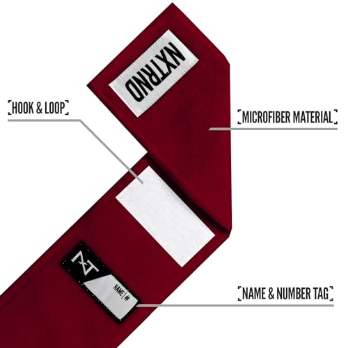 Nxtrnd Streamer Football Towel, Thin Sports Towel, Dries Hands & Football Accessories (Maroon) - color: Maroon