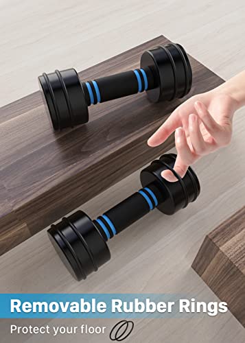 Northdeer Steel Dumbbells Adjustable Black Coated Weight Set with Foam Handles for Home Gym Workout - Strength Trainging for Men, Women (5lbs/10lbs/15lbs/20lbs) - style: 15lbs Pair (2×15lbs)