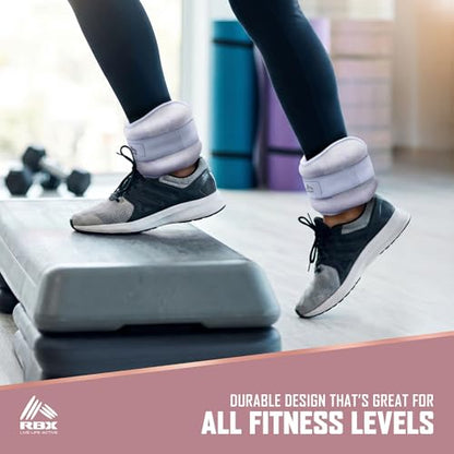 RBX Wrist & Ankle Weights Set, Adjustable Comfort Fit for Training & Toning