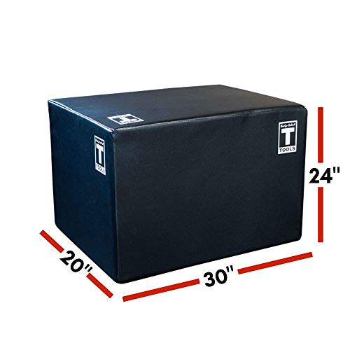 Body-Solid 3-Way Plyometric Box Set - Exercise, Jump, and Step Up Boxes for Training, Gym, Fitness, and Home Workouts - Foam, Adjustable, Soft, and Durable Plyo Boxes (20, 24, 30 Inch)
