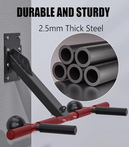 Chin Up Bar Wall Mounted Pull Up Bar, Multifunctional Chin Up Bar For Home Gym Workout Strength Training Equipment, Safe Load 300Kg