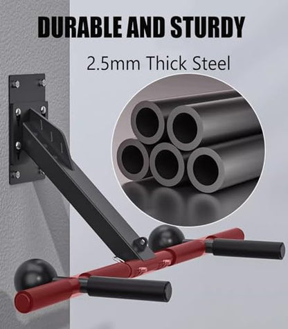 Chin Up Bar Wall Mounted Pull Up Bar, Multifunctional Chin Up Bar For Home Gym Workout Strength Training Equipment, Safe Load 300Kg