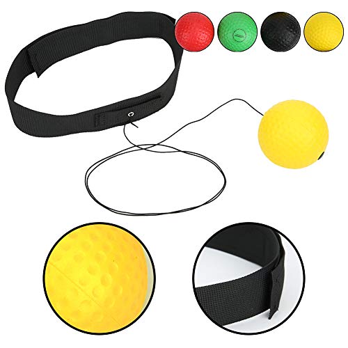 Soft React Head Ball, Boxing Reflex Ball 4 Balls Head‑Mounted Boxing Reflex Ball Set, Boxing Exercise Ball for Fitness Sports, Hand Eye Coordination