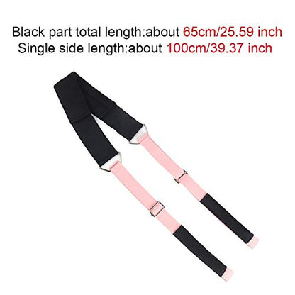 Yoga Stretching Strap, Improve Body Flexibility Stretch Strap Backbend Assist Trainer, Adjustable Leg Stretcher Home Gym Equipment for Pilates Splits Ballet Cheerleading Gymnastics Rehab - color: Purple