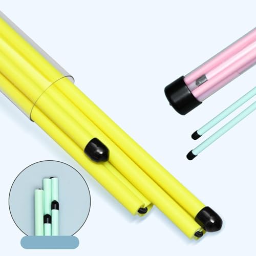 Golf Alignment Sticks (2-Pack) - Swing Guide & Putting Training Aid with Direction Indicator