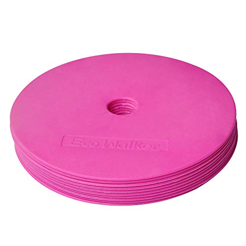 Flat Cones Spot Markers Soccer Basketball Sports Speed Agility Training - color: Pink