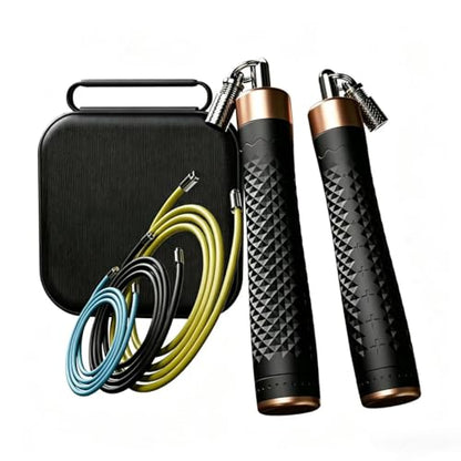 Jump Rope, Tangle-Free Rapid Speed Jumping Rope, adjustable jump rope, suitable for women, men, and children, suitable for home gyms, sports and fitness equipment, and slim figures - color: Black